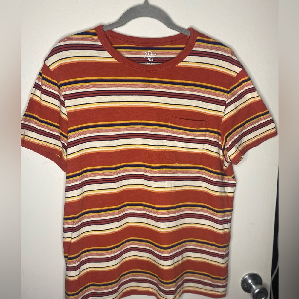 J.Crew Slub Cotton Crewneck Tee Striped M